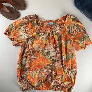 IZOD Women's Crinkle Blouse Top // 1X